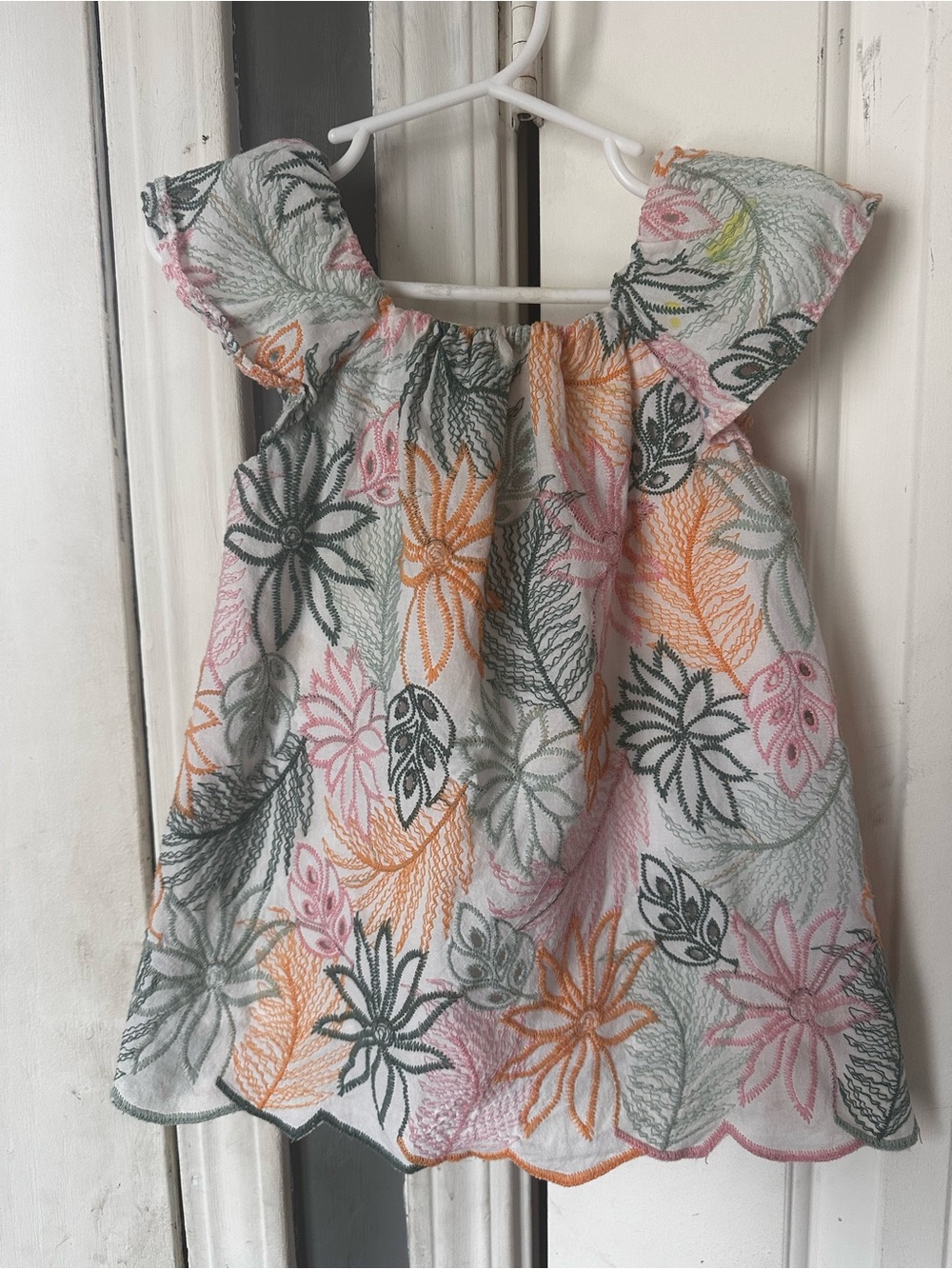 Zara Baby Girl Embroidered Floral Dress- 18mo-24mo